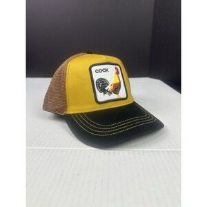 GOORIN BROS THE C*ck  ROOSTER YELLOW HAT / TRUCKER HAT FARM